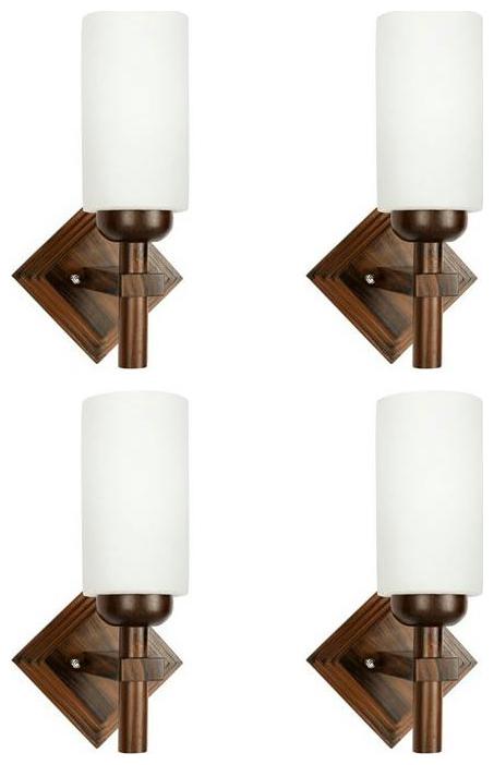 

Gojeeva New Designer decorative wall light Lamp( Set Of 4) White