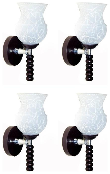 

Gojeeva New Designer decorative wall light Lamp( Set Of 4) White