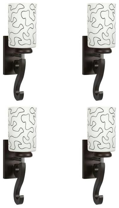 

Gojeeva New Designer decorative wall light Lamp( Set Of 4) White