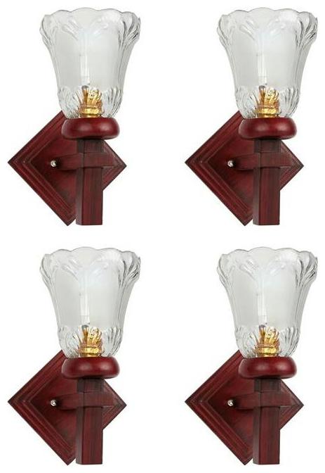 

Gojeeva New Designer decorative wall light Lamp( Set Of 4) Transparent