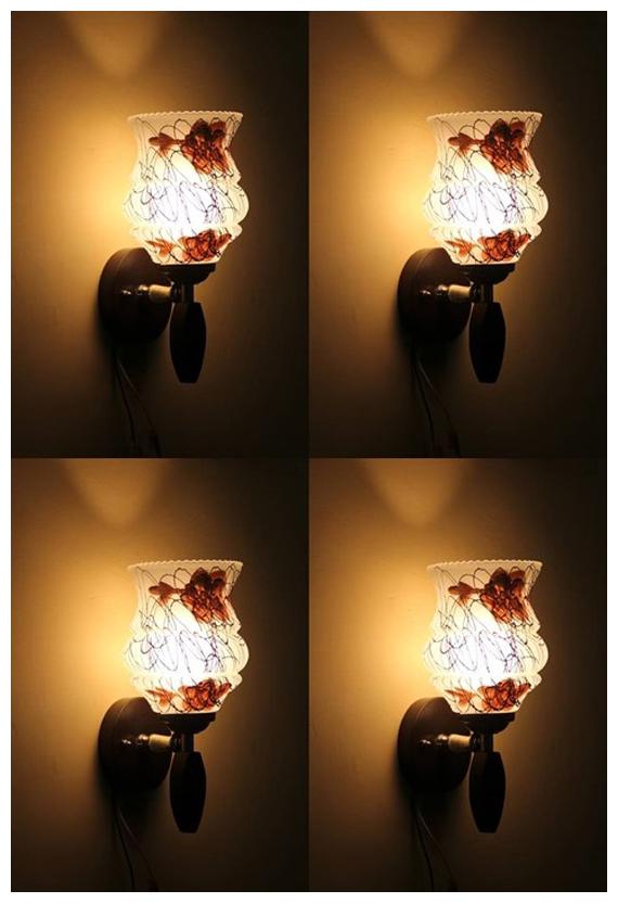

Gojeeva New Designer decorative wall light Lamp( Set Of 4) White