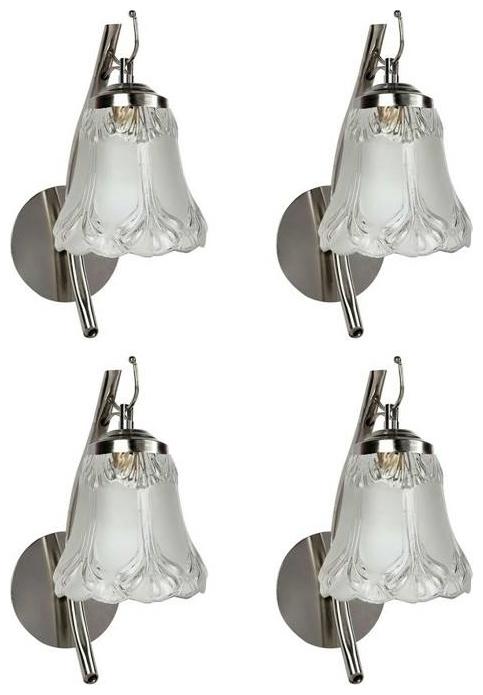 

Gojeeva New Designer decorative wall light Lamp( Set Of 4) Transparent