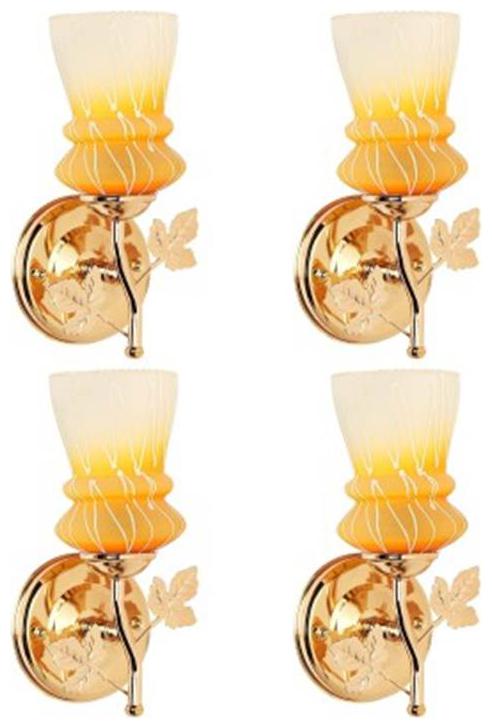 

Gojeeva New Designer decorative wall light Lamp( Set Of 4) Yellow