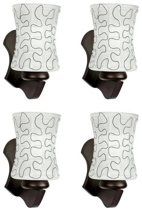 

Gojeeva New Designer decorative wall light Lamp( Set Of 4) White