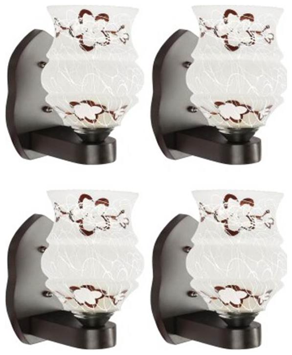 

Gojeeva New Designer decorative wall light Lamp( Set Of 4) Brown