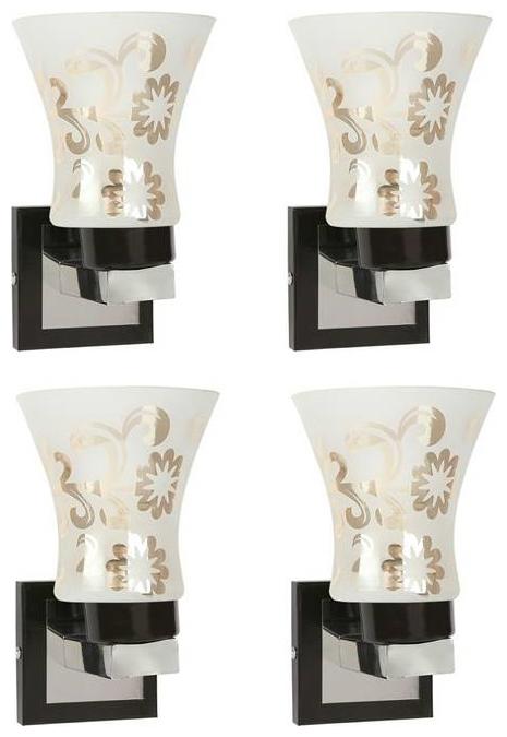 

Gojeeva New Designer decorative wall light Lamp( Set Of 4) Transparent
