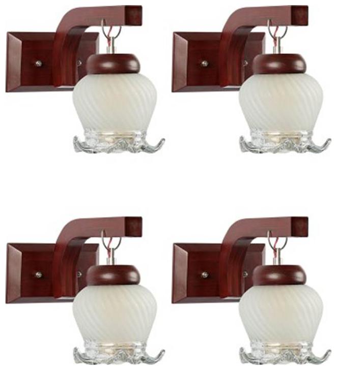 

Gojeeva New Designer decorative wall light Lamp( Set Of 4) White