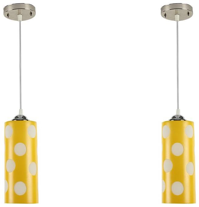 

Gojeeva Pendants Ceiling Lamp pack of 2 Yellow Color