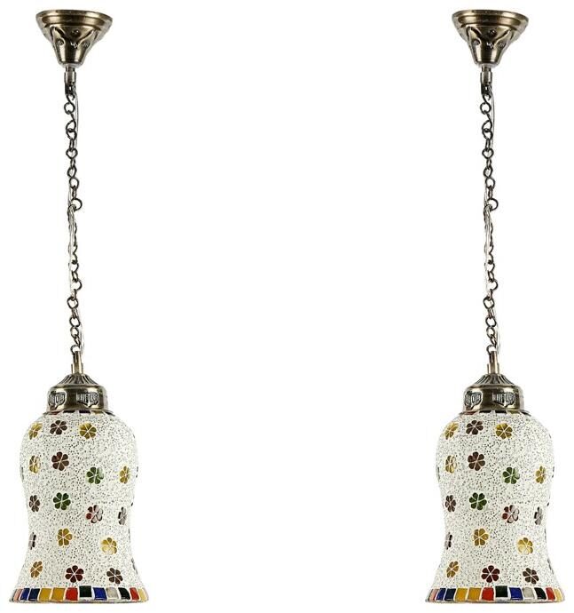 

Gojeeva Pendants Ceiling Lamp pack of 2 White Yellow Color