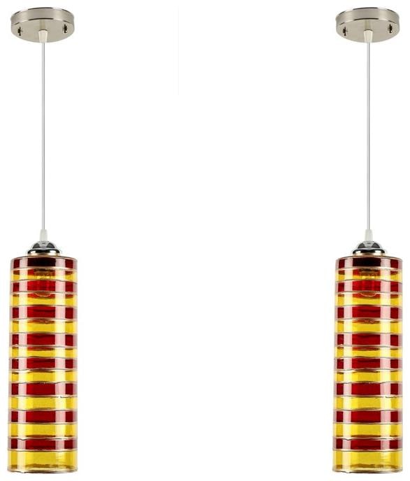 

Gojeeva Pendants Ceiling Lamp Pack Of 2 Red Yellow Color
