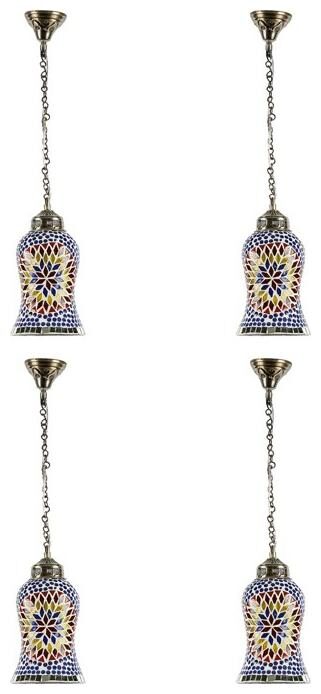 

Gojeeva Pendants Ceiling Lamp pack of 4 Multi Color
