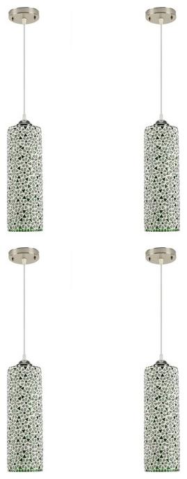 

Gojeeva Pendants Ceiling Lamp Pack Of 4 Green White Color
