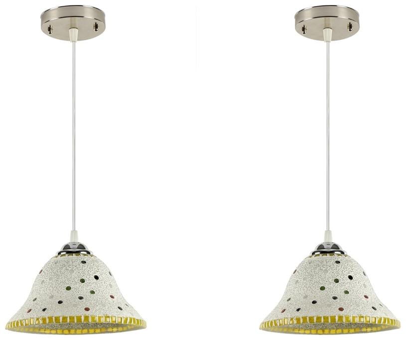 

Gojeeva Pendants Ceiling Lamp Pack Of 2 White Yellow Color