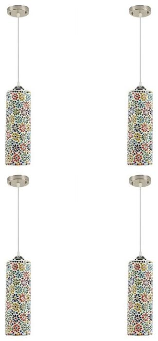 

Gojeeva Pendants Ceiling Lamp pack of 4 Multi Color