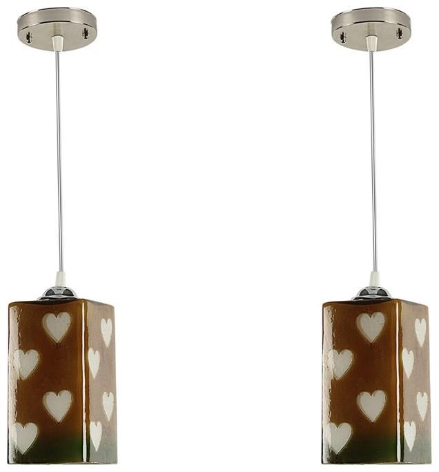 

Gojeeva Pendants Ceiling Lamp Pack Of 2 Brown Color
