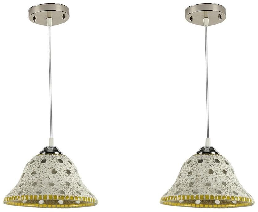 

Gojeeva Pendants Ceiling Lamp pack of 2 White Yellow Color