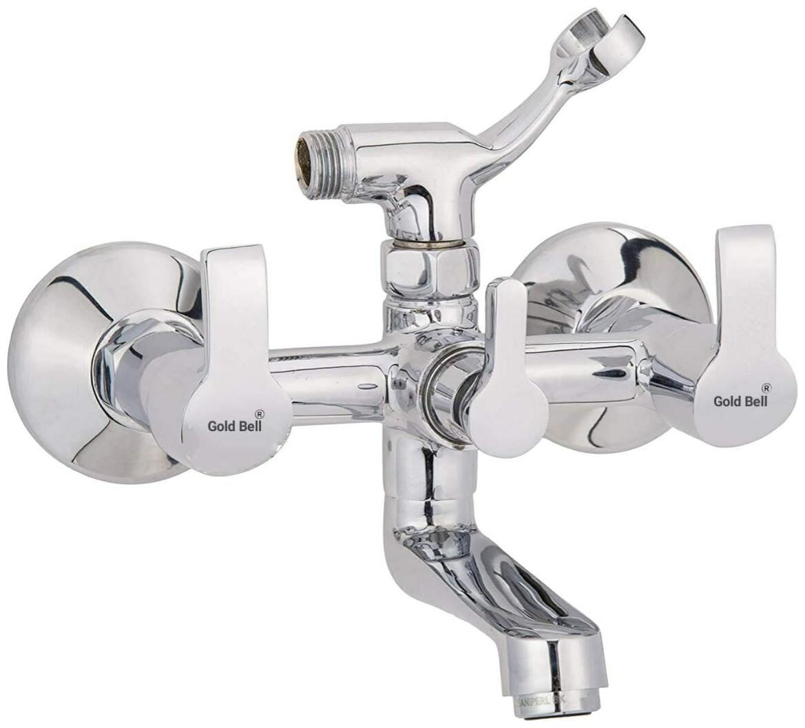 

GOLD BELL PKD 001 Wall Mount Brass Wall Mixers ( Handle Controlled )