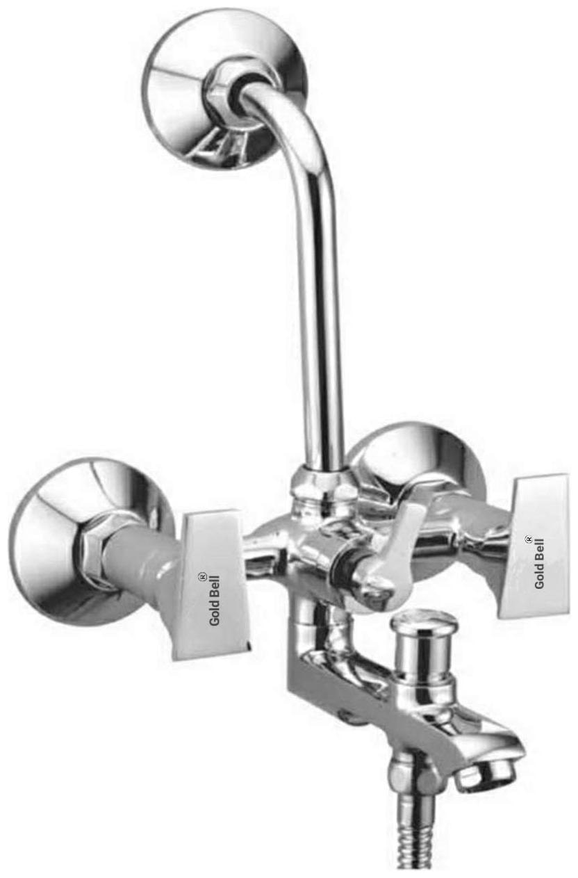 

GOLD BELL PKD 001 Wall Mount Brass Wall Mixers ( Handle Controlled )