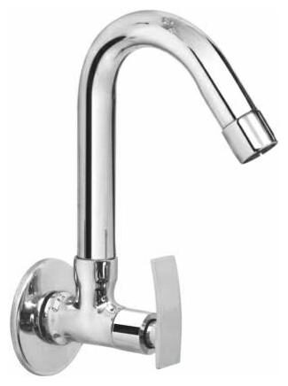 

GOLD BELL Wall Mount Brass Basin and Sink Taps ( Handle Controlled )