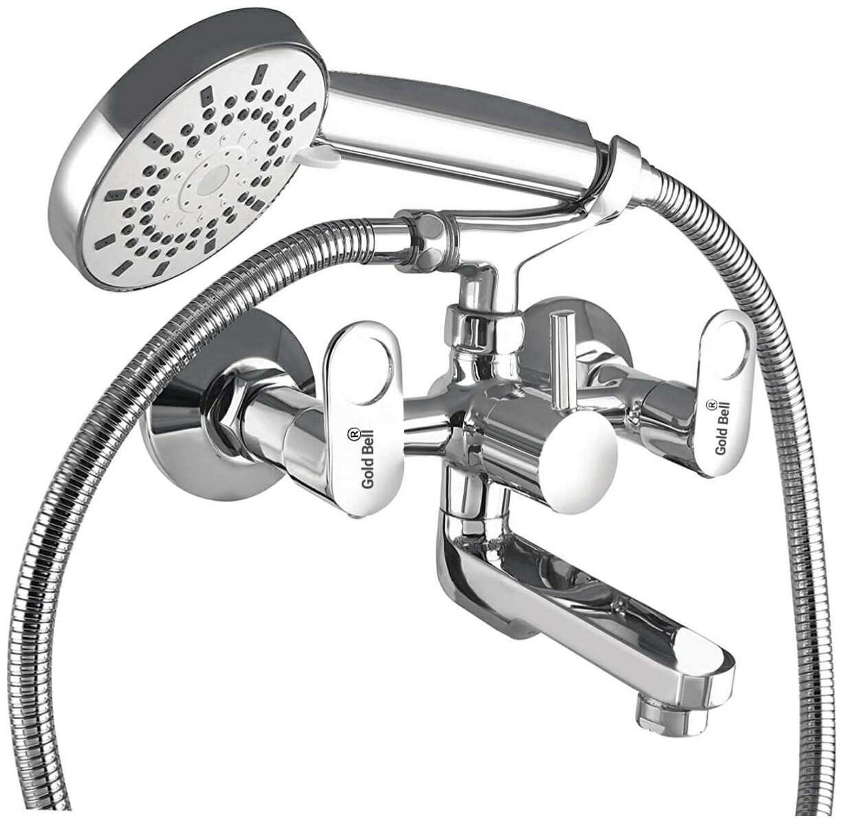 

GOLD BELL PKD 001 Wall Mount Brass Wall Mixers ( Handle Controlled )