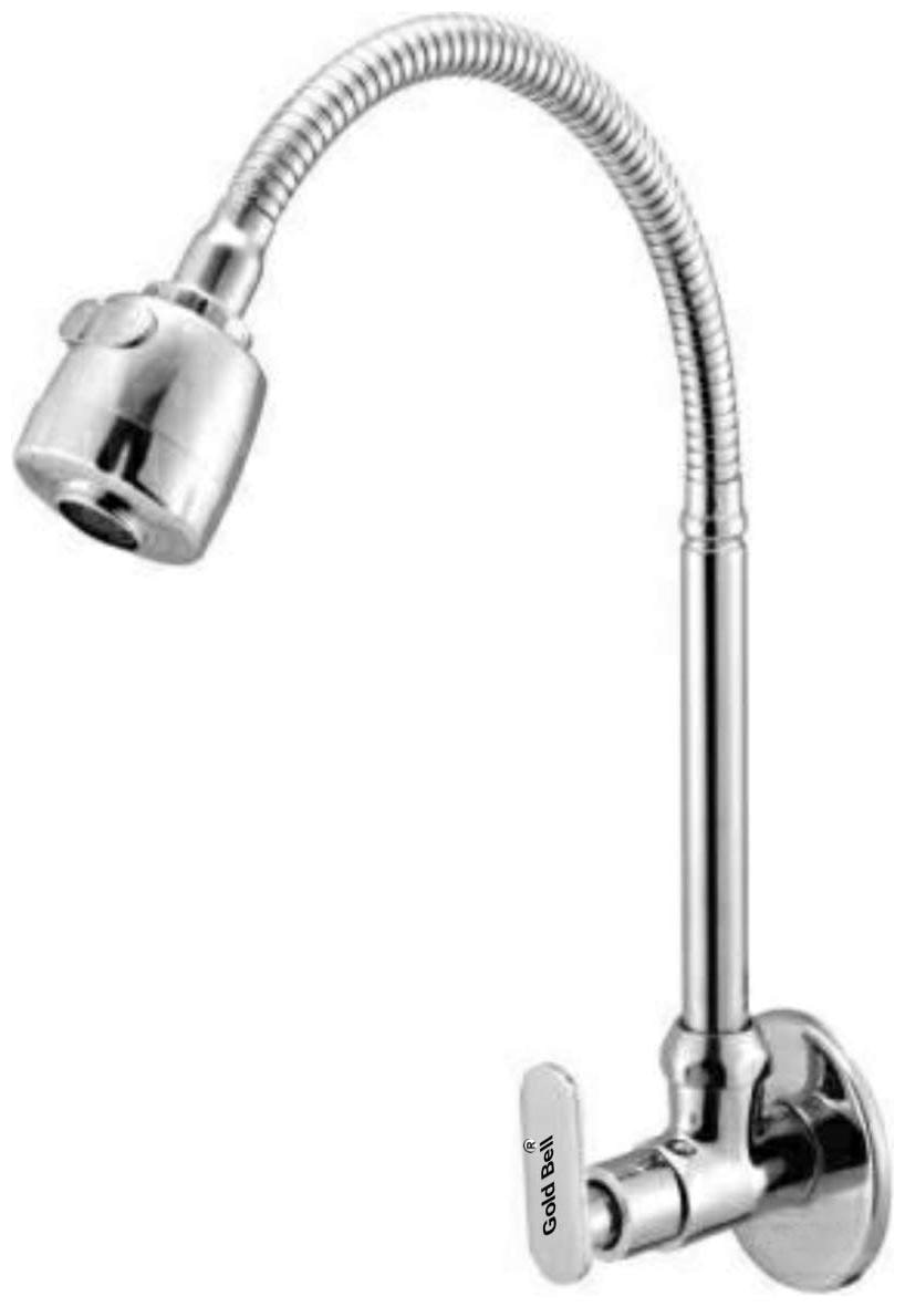 

GOLD BELL Wall Mount Brass Basin and Sink Taps ( Handle Controlled )