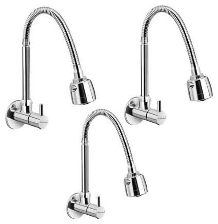 

GOLD BELL Wall Mount Brass Basin and Sink Mixers ( Handle Controlled )
