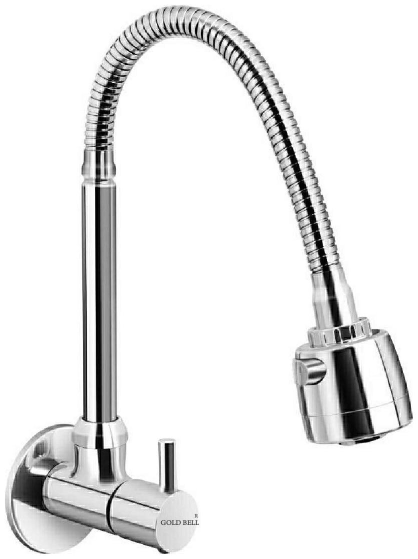 

GOLD BELL Wall Mount Brass Basin and Sink Mixers ( Handle Controlled )