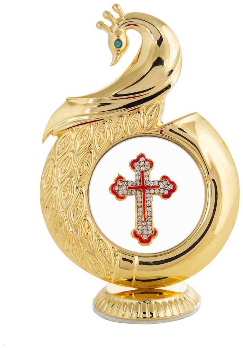 

Gold Plated Peacock Shape Jesus 12 Cm Car Dashboard God Idol Statue Hindu Figurine Showpiece And Home Decor Gift