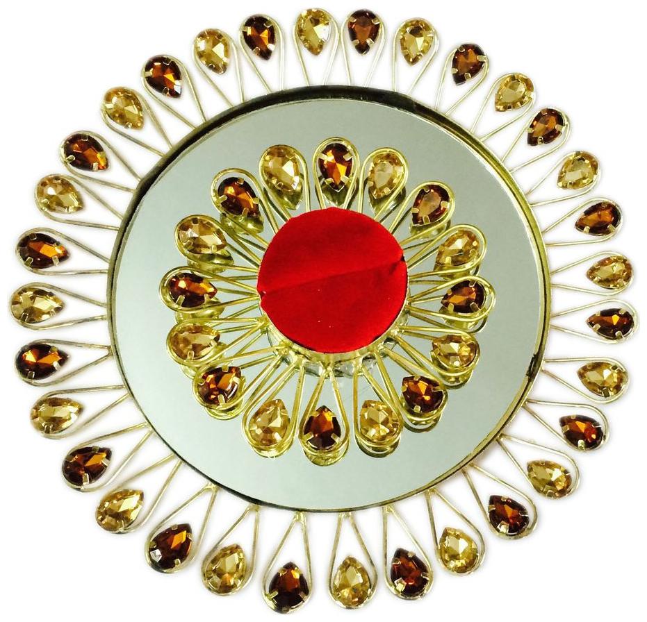 

Golden Wedding Ring Platter Small Pretty Engagement Ring Platter Size 6 5 Diameter(rp002)