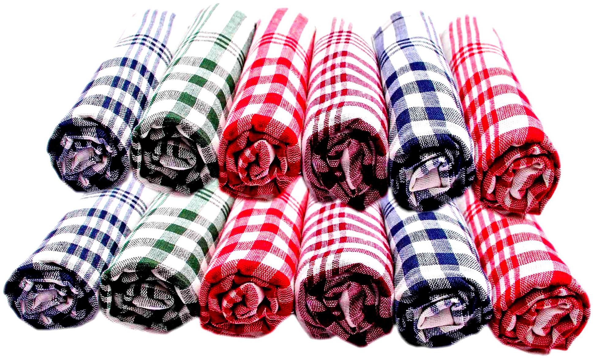 

Good Quality Highly Absorbent Cotton Multipurpose Kitchen Napkin Cleaning Cloth Duster and Chapatis Napkins (12 Piece)
