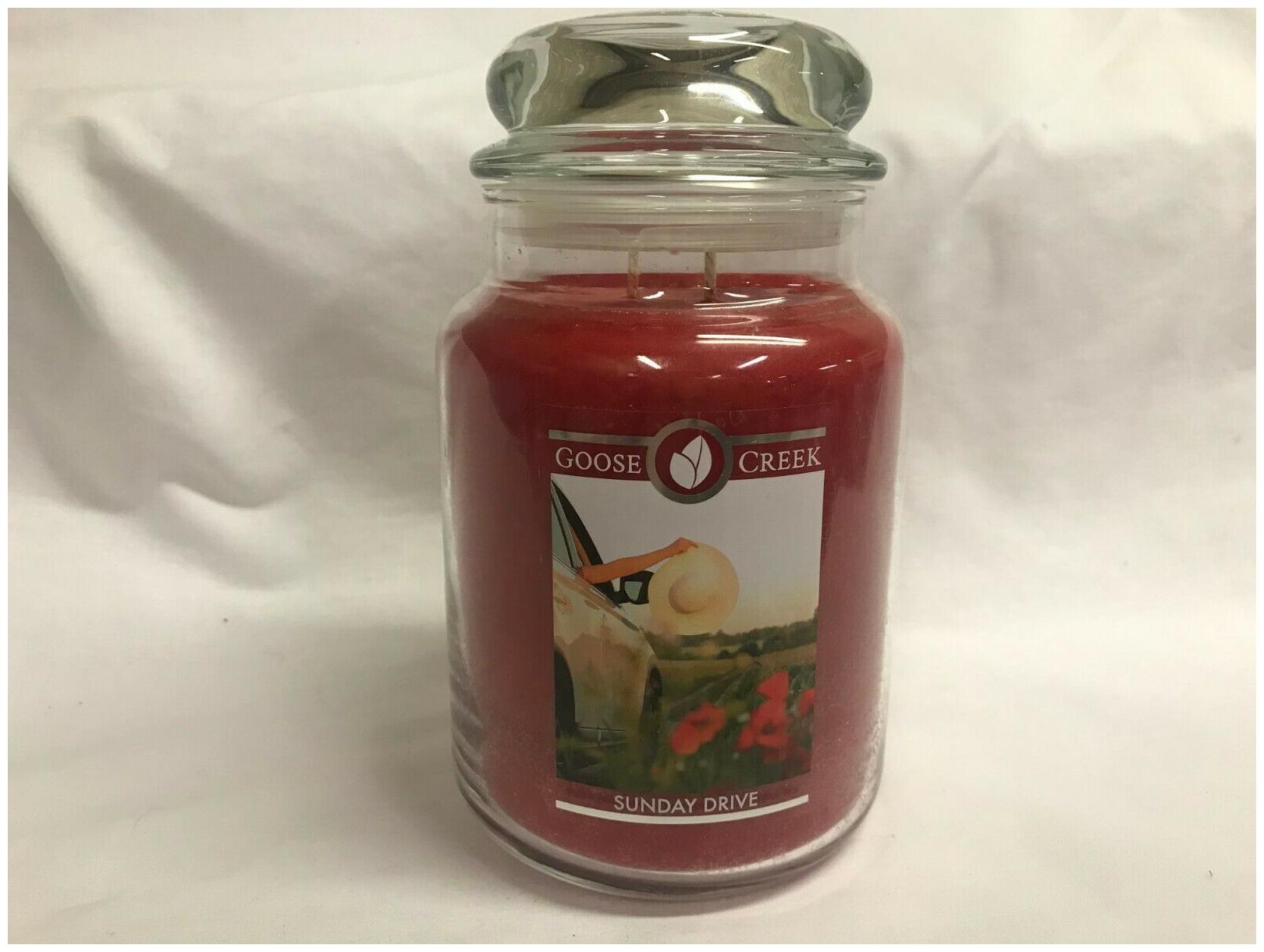 

Goose Creek SUNDAY DRIVE Large 24 oz Jar Candle Two Wicks NEW