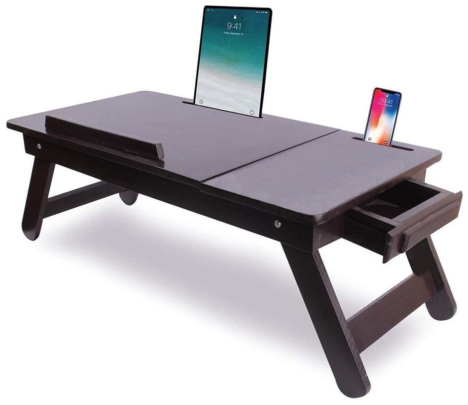 

Gorevizon Multipurose Study Laptop Table with Tablet Mobile Stand (Double Mobile Holder)