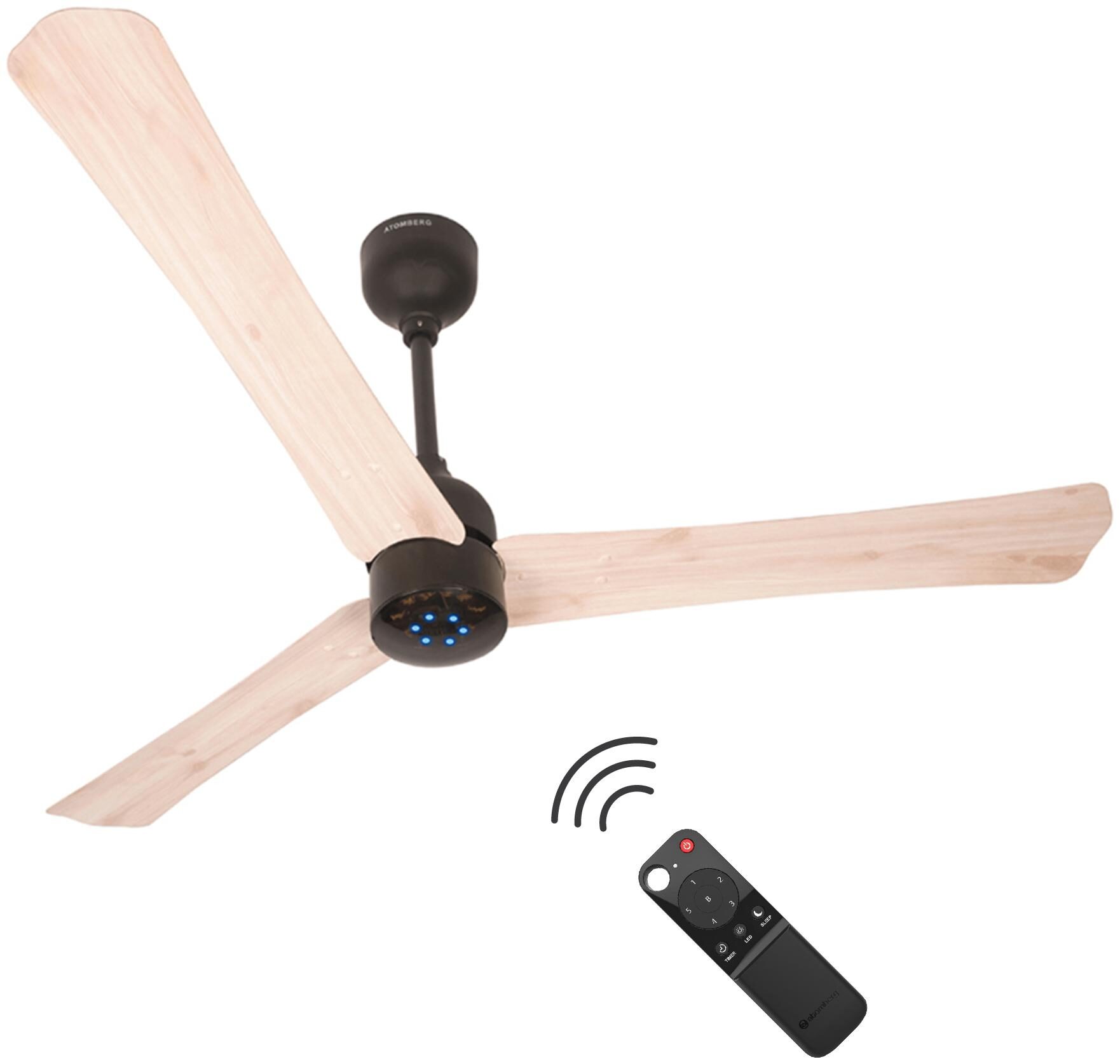 Buy Atomberg Renesa With Remote Control And Bldc Motor 1200 Mm Premium Ceiling Fan Natural White Oakwood Online At Low Prices In India Paytmmall Com