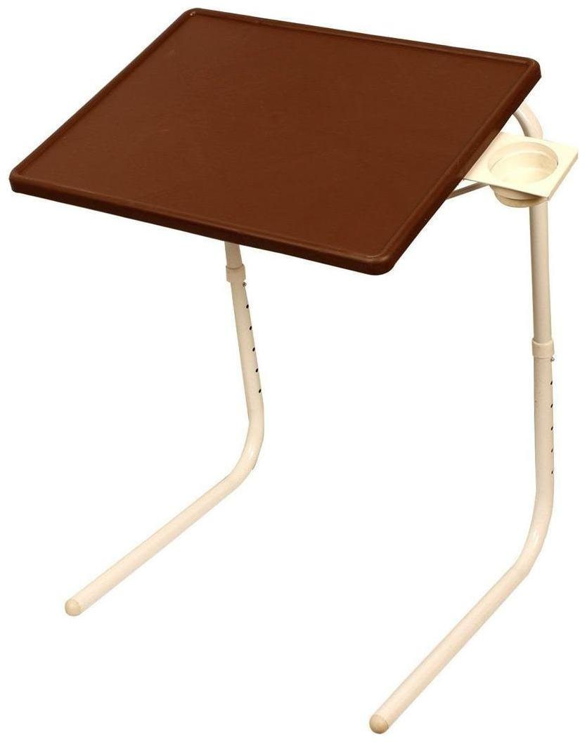 

Graphitos Multi Purpose Portable And Adjustable Table Mate With Cup Holder - Chocolate Color