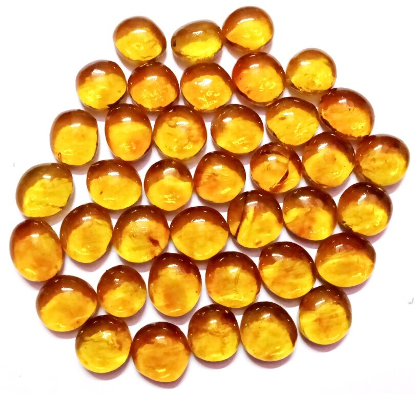 

GREEN PLANT INDOOR Decorative Glass Pebbles Set of 40 PCS