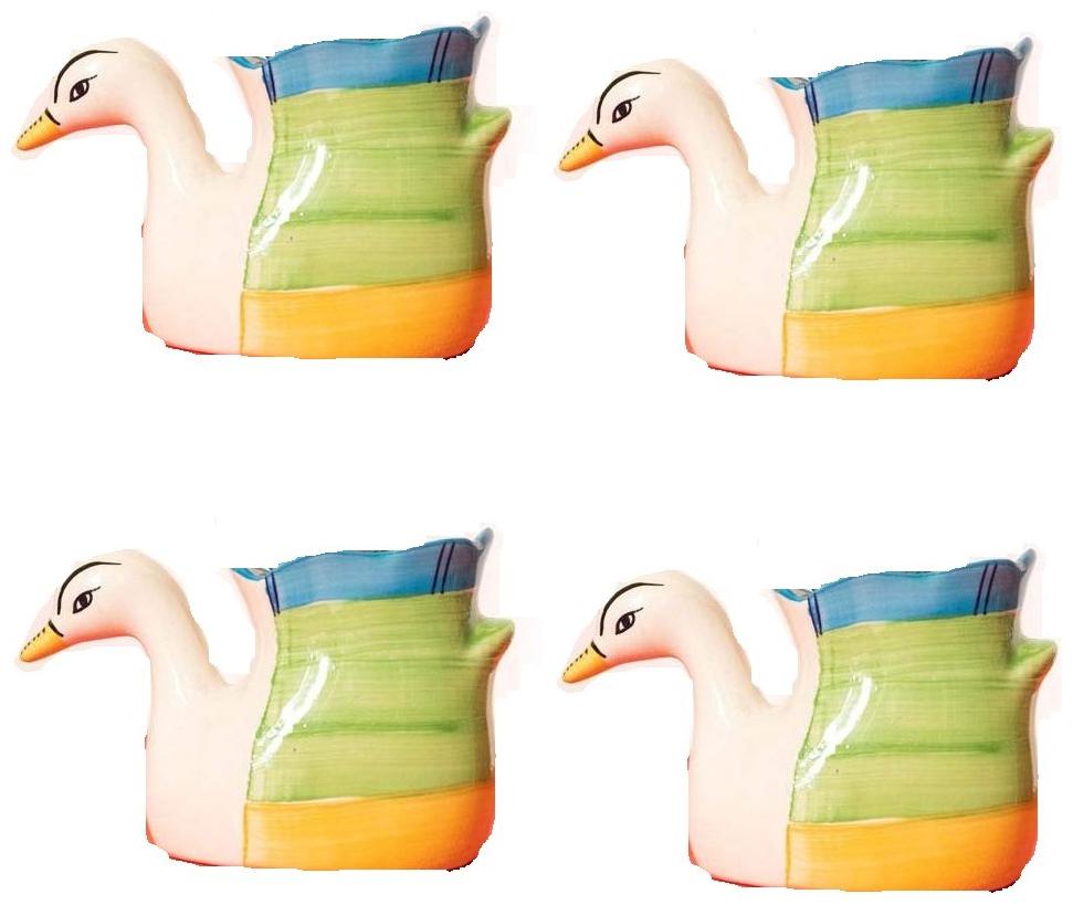 

Green Plant Indoor Ceramic Plant Pot In Duck Shape Set Of 4