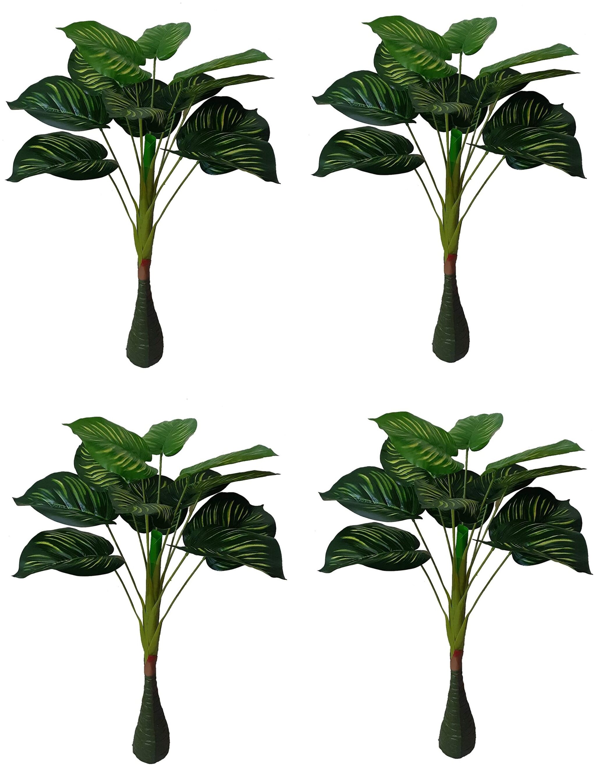 

Green Plant Indoor Artiricial Money Plant Tree 12 Patta Set Of 4
