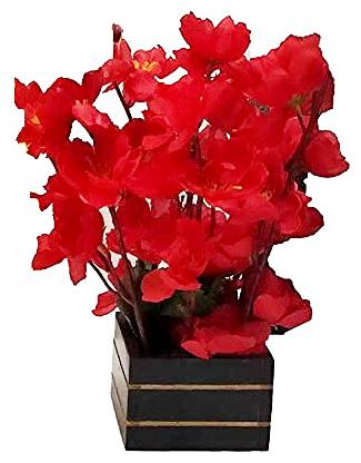 

Green plant indoor Artificial Orchid Flowers Bonsai with pot