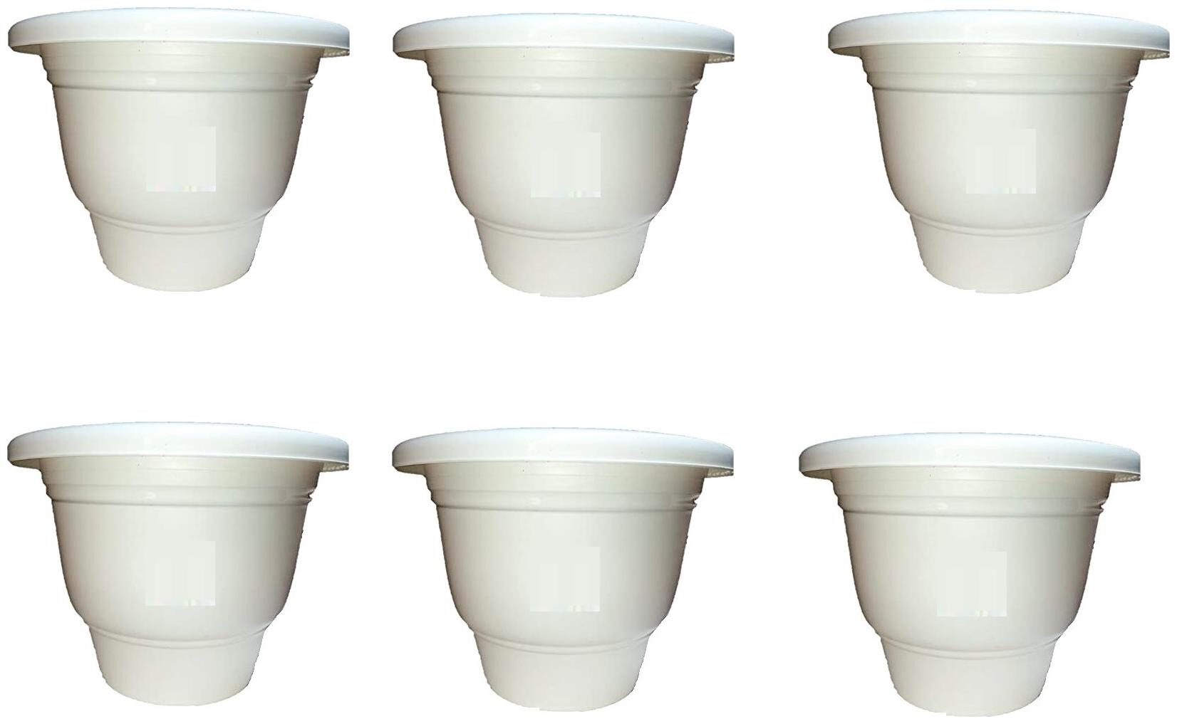 

Green Plant Indoor Plastic Round Pot Set of 6 PCS (Gamla)