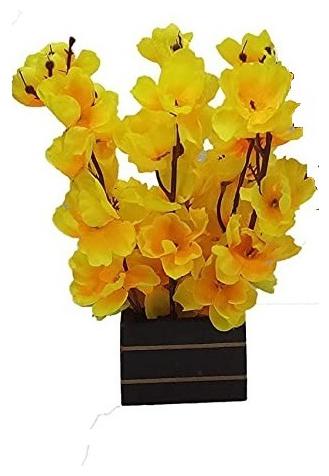 

Green plant indoor Artificial Orchid Flowers Bonsai with pot