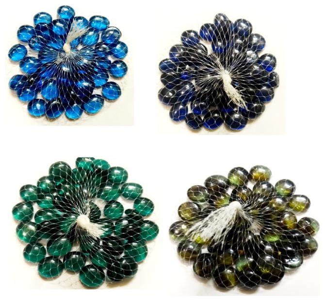 

Green Plant Indoor Decorative Glass Pebbles Set