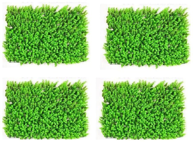 Green Plant Indoor Artificial Wall Grass Mat Natutal Look