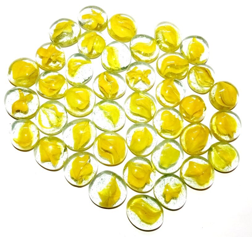 

Green Plant Indoor Decorative Glass Pebbles Set of 1