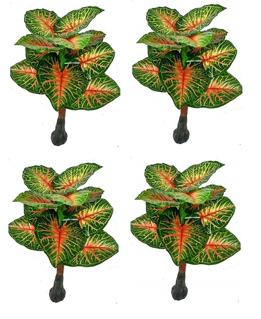 

Green Plant Indoor Artiricial Money Plant Tree 12 Patta Set Of 4
