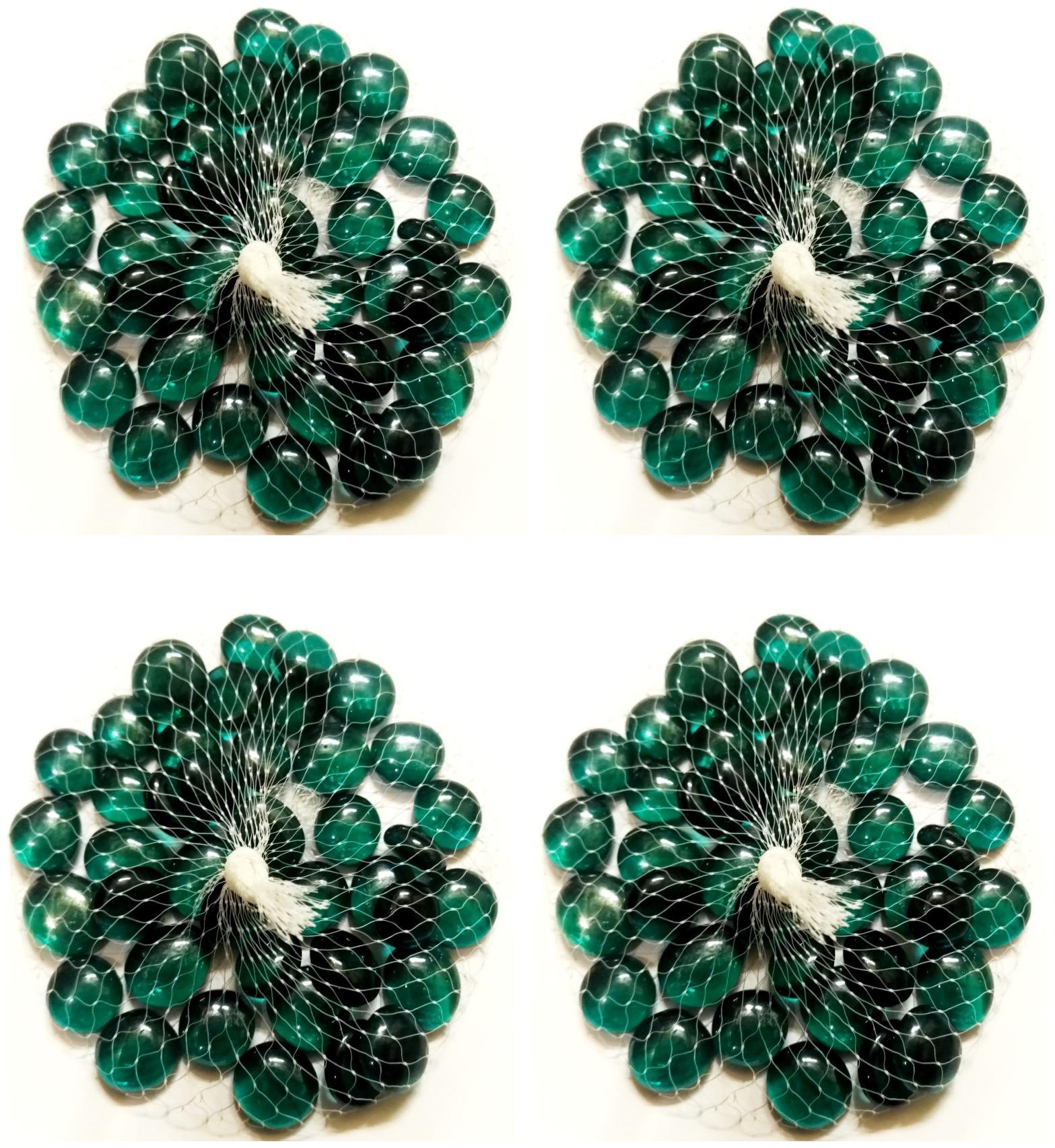 

Green Plant Indoor Decorative Glass Pebbles Set