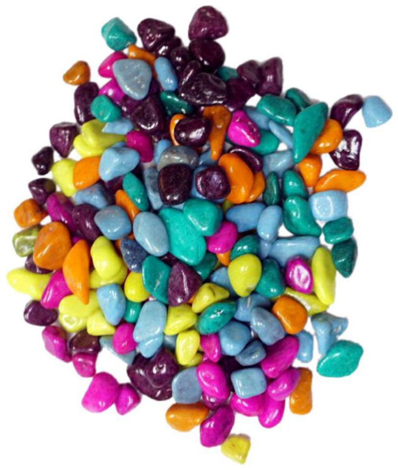

Green plant indoor Decorative Multi Color stones 475 Grams