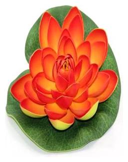 

Green plant indoor Artificial Small Floating Flower - orange