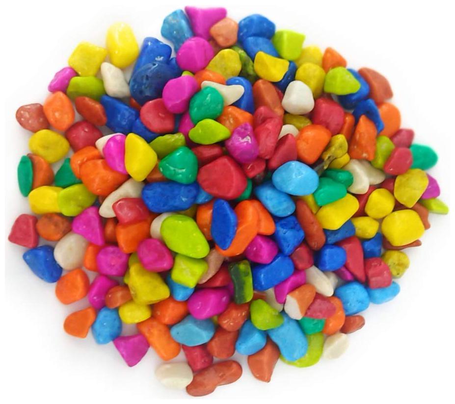 

Green Plant Indoor Decorative Multi Color Stones 475 Grams