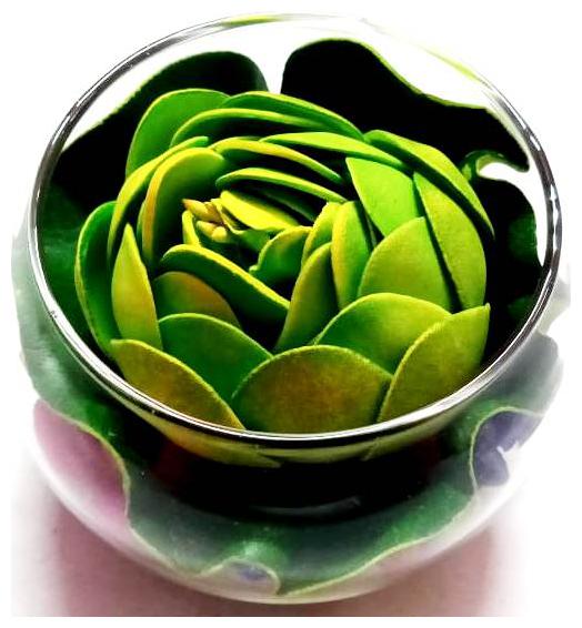 

Green Plant Indoor Lotus Flower Vase For Home Decor With Flowers