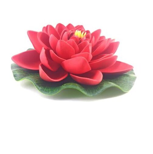 

Green plant indoor Artificial Small Floating Flower - red